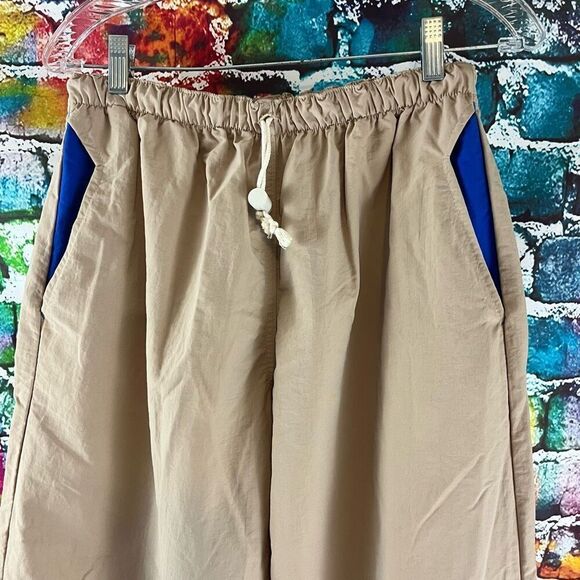 Vintage 90s Starbus Nylon Pants Unisex Size Large Drawstring Elastic Waist - Picture 5 of 6